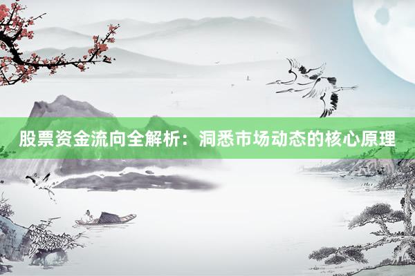 股票资金流向全解析：洞悉市场动态的核心原理