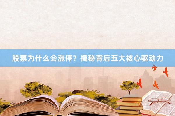 股票为什么会涨停？揭秘背后五大核心驱动力
